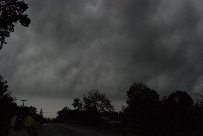 dark clouds in early morning