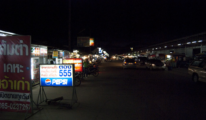 shops at night